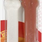 Nylabone Original Bone Power Chew Toy for Dogs, Durable Dog Toys for Aggressive Chewers, Basted Blast Bacon & Chicken Flavor, Medium - Up to 35 lbs, 2 Pack