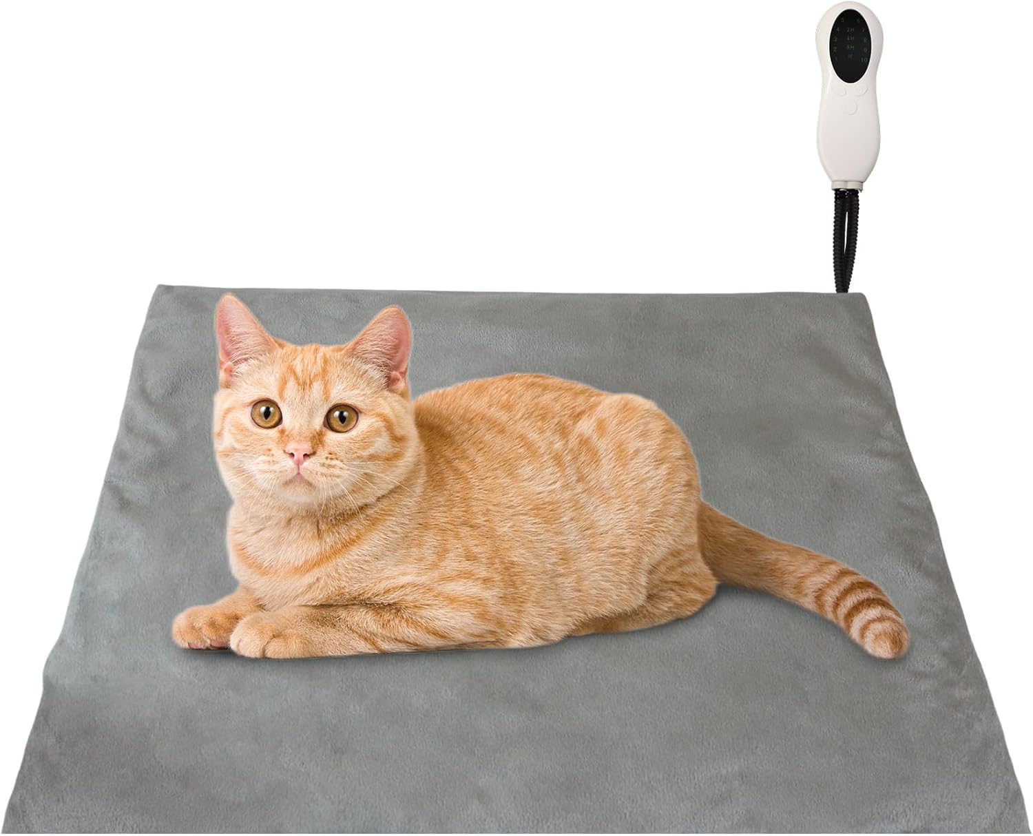 Pet Heated Mat 10 Adjustable Temperature Dog/Cat Heating Blanket With Timer, Waterproof Heated Kitten/Puppy Bed With Chew Resistant Cord.Ideal Gift For Pets Illness, Birth, Or Chilly Days. Pet Heated Mat-10 Adjustable Temperature Dog/Cat Heating Blanket with Timer, Waterproof Heated Kitten/Puppy Bed with Chew Resistant Cord.Ideal Gift for Pets Illness, Birth, or Chilly Days.