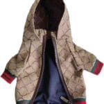 Dog Hoodie Luxury Winter Small Dog Jacket Clothes Classic Designer French Bulldog Teddy Pug Puppy Clothes(XL)