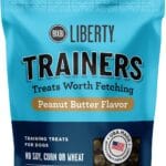 BIXBI Liberty Trainers, Peanut Butter - Small Training Treats for Dogs - Low Calorie, All Natural, Grain Free Dog Treats