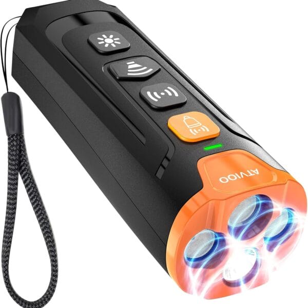 Dog Bark Deterrent Device - Ultrasonic Anti-Barking Devices with 3X Sonic Emitters, Fit for 6 Months to 8 Years & Rechargeable Bark Control - Safe for Dogs Training - Indoor & Outdoor (Black)