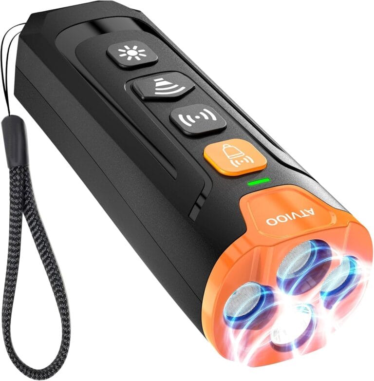 Dog Bark Deterrent Device - Ultrasonic Anti-Barking Devices with 3X Sonic Emitters, Fit for 6 Months to 8 Years & Rechargeable Bark Control - Safe for Dogs Training - Indoor & Outdoor (Black)