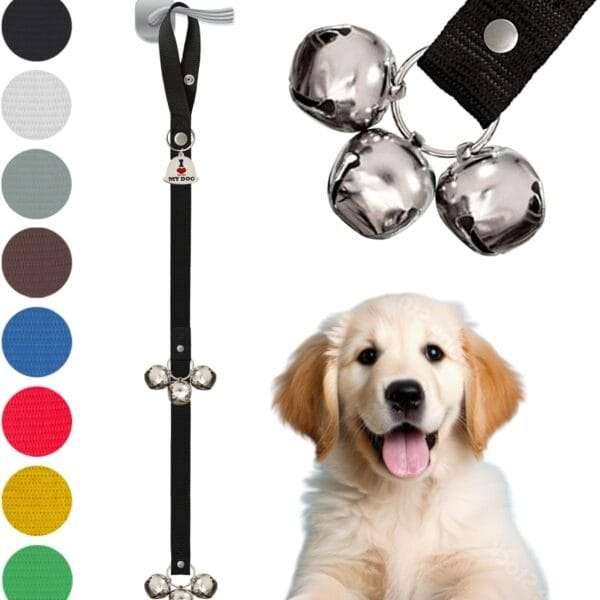 Caldwell's Pet Supply Co. Dog Potty Bells, Dog Door Bell, Bells to Go Outside, Potty Training Bell, Dogs Doorbell, Dogs Potty Doorbell, Ring to Go Pee, All Breed Puppy Training Tool