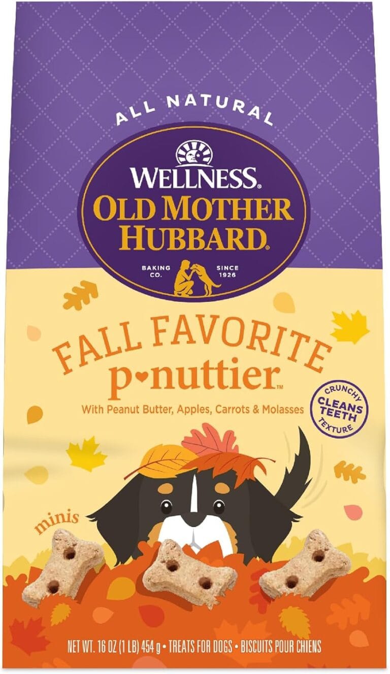 Old Mother Hubbard by Wellness Fall Favorite P-Nuttier Natural Dog Treats, Crunchy Oven-Baked Biscuits, Ideal for Training, 16 ounce bag