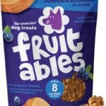 Fruitables Baked Dog Treats  Pumpkin Treats for Dogs  Healthy Low Calorie Rewards  Free of Wheat, Corn and Soy  Pumpkin and Blueberry  7 Ounces