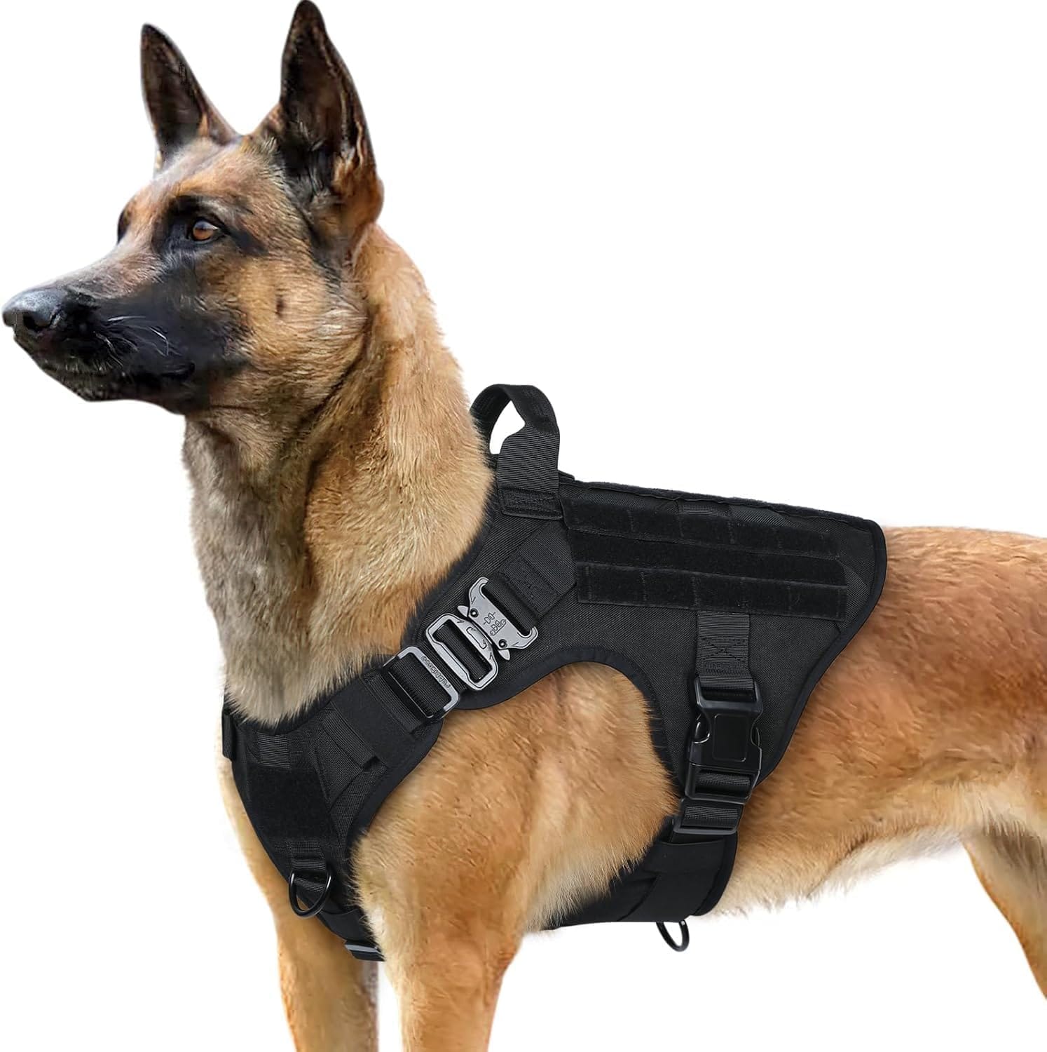 Rabbitgoo Tactical Dog Harness For Large, Heavy Duty Pet Harness With Handle, No Pull Service Vest Large Breed, Adjustable Military Dog Vest For Training Hunting Walking, Black, L rabbitgoo Tactical Dog Harness for Large, Heavy Duty Pet Harness with Handle, No-Pull Service Vest Large Breed, Adjustable Military Dog Vest for Training Hunting Walking, Black, L