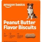 Amazon Basics Peanut Butter Flavor Biscuits Dog Treats 5 lb. Box