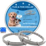 Flea Collar for Dogs, 2 Pack Collar for Dogs, 12 Months Protection, Waterproof, Adjustable One Size Fits All