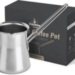 Quality Turkish Coffee Pot - Turkish Coffee Maker, Chai Pot, Arabic Coffee Pot, Briki Greek Coffee Pot, Greek Briki, Cezve, Ibrik (15oz)