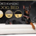 Luxury Boucle Fabric Orthopedic Large Dog Bed with Memory Foam | Breathable Comfort and Washable Dog Couch Bed with Waterproof Liner & Cover | Ideal Pet Beds for Big Dogs - Bone (45"x36x7)