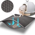 Pieviev Cat Litter Mat Double Layer Waterproof Urine Proof Trapping Mat 1 Pack (Gray, 24x15 Inch (Pack of 1))