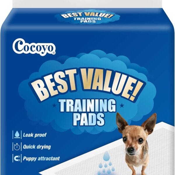 COCOYO Best Value Training Pads, 22" by 22", 100Count