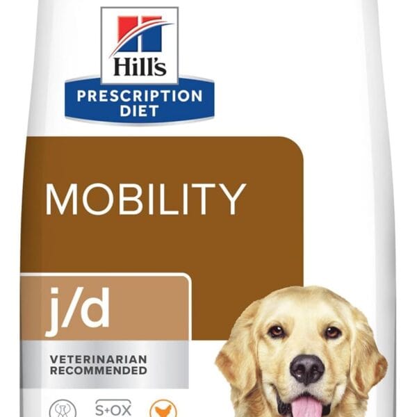 Hill's Prescription Diet j/d Joint Care Chicken Flavor Dry Dog Food, Veterinary Diet, 8.5 lb. Bag