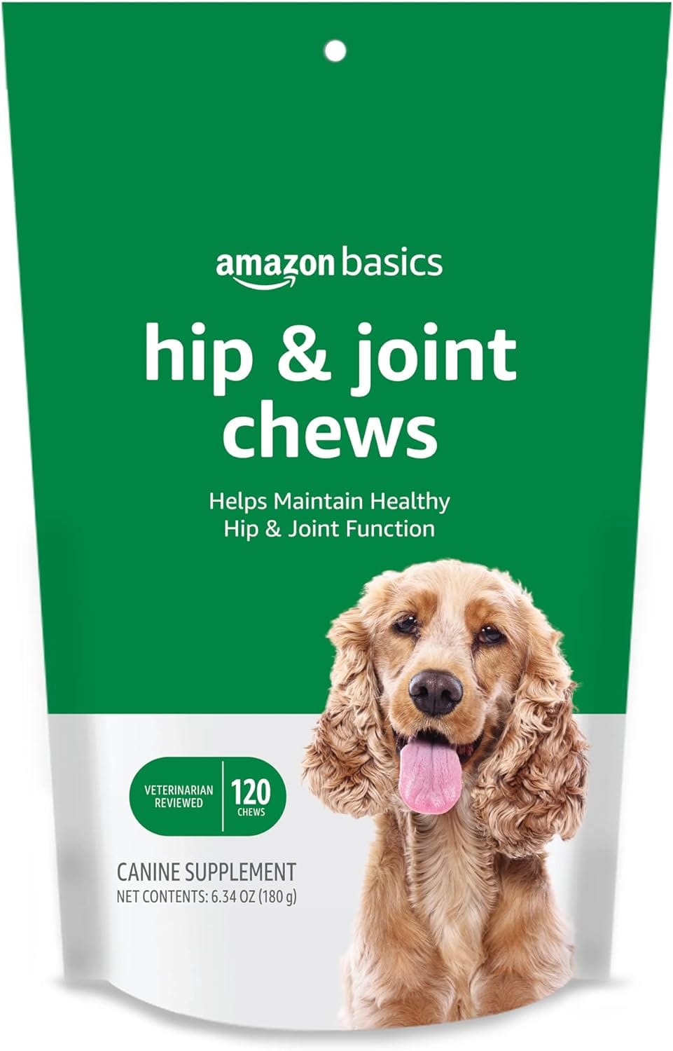 Amazon Basics Dog Hip & Joint Daily Supplement Chews With Glucosamine, MSM, And Vitamin C, Duck Flavored, 120 Count (Previously Solimo) Amazon Basics Dog Hip & Joint Daily Supplement Chews with Glucosamine, MSM, and Vitamin C, Duck Flavored, 120 Count (Previously Solimo)