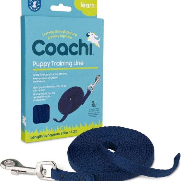 Coachi Puppy Training Line, Toilet Training, Jumping Up, Running Off, Place Avoidance, Chewing, House Manners, Easy to Use, Lightweight Indoor House Lead. Suitable for Puppies & Newly Acquired Dogs