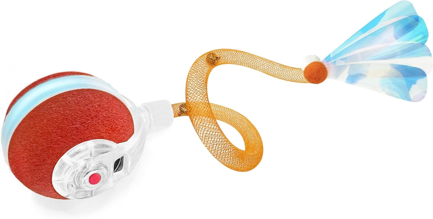 Interactive Cat Toys For Indoor Cats,The 3rd Generation Agile Moving Cat Ball With Elastic Mesh Tail,Automatic Kitten Toys For Bored Indoor Adult Cats,Motion Activated (Orange) Interactive Cat Toys for Indoor Cats,The 3rd Generation Agile Moving Cat Ball with Elastic Mesh Tail,Automatic Kitten Toys for Bored Indoor Adult Cats,Motion Activated (Orange)