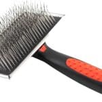 Paw Brothers Professional Grade Extra Long Slicker Brush - Ergonomic Handle, Removes Loose Undercoat and Tangles for Dogs