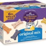 Old Mother Hubbard Wellness Original Mix Dog Biscuits, Natural, Training Treats, Four Flavors, Small Size, (6 Pound Bag)