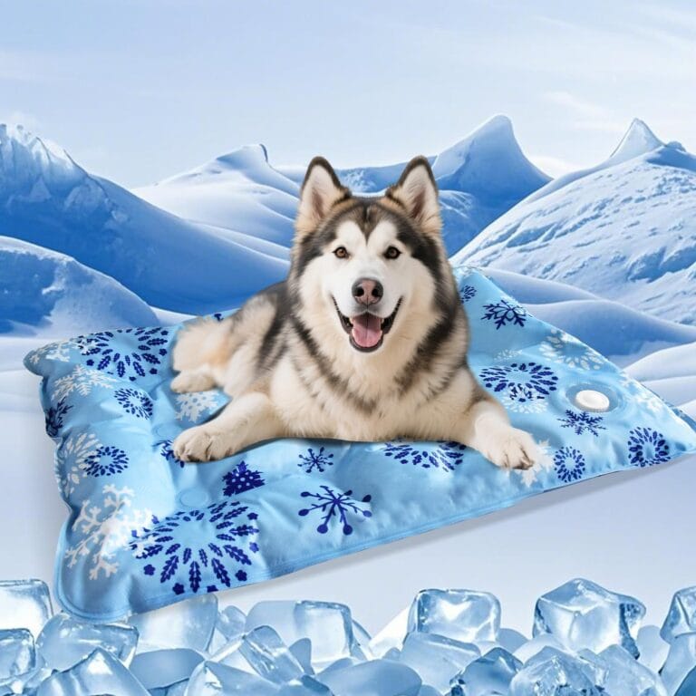 Cooling Mat for Dogs - 2025 Upgrade 35.4"x23.6" Pet Cool Mats for Dogs/Cats, Washable Non-Slip Cooling Pet Mat for Summer, Portable Ice Mat for Dogs/Cats