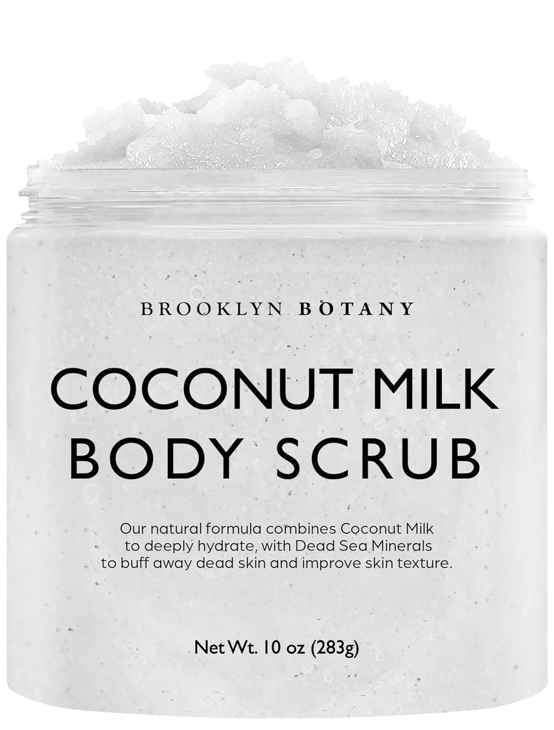 Brooklyn Botany Coconut Milk Body Scrub Moisturizing And Exfoliating Body, Face, Hand, Foot Scrub Fights Stretch Marks, Fine Lines, Wrinkles Great Gifts For Women & Men 10 Oz Brooklyn Botany Coconut Milk Body Scrub - Moisturizing and Exfoliating Body, Face, Hand, Foot Scrub - Fights Stretch Marks, Fine Lines, Wrinkles - Great Gifts for Women & Men - 10 oz