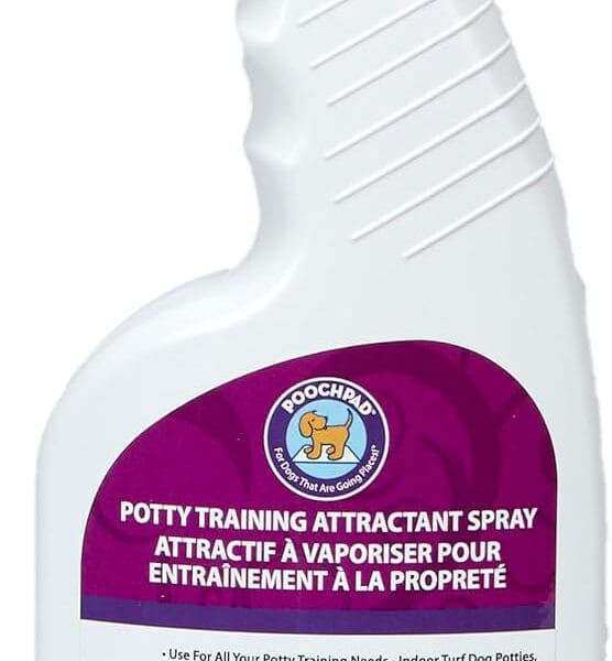 Potty Training Attractant Spray for Dogs & Puppies 16 oz, Made in USA, Indoor Potty Pad & Outdoor Use, Dog Training & Behavior Aids Housebreaking Supplies