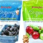Grandma Lucy's 2 Piece Bundle of Organic Oven Baked Dog Treats, 14 Ounces Each, Blueberry and Apple