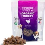 Organic Dog Treats for Small, Medium & Large Dogs  All-Natural Turkey Training Treats for Puppies & Adult Dogs, Grain-Free, Hypoallergenic, Healthy, Low-Calorie, Semi-Soft Chews, Made in USA, 5 oz