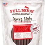 Full Moon All Natural Human Grade Dog Treats, Essential Beef Savory Sticks, 22 Ounce, 1.375 Pound (Pack of 1)