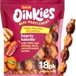 Hartz Oinkies Hearty Kabob Dog Treats with 100% Real Chicken, Duck, Sweet Potato & Carrot, Rawhide-Free, Natural Dog Treats, Highly Digestible Long Lasting Chews, 18 Count