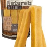 Mighty Paw Yak Cheese Dog Chews  All-Natural Long Lasting Hard Chew for Aggressive Chewers  High Protein, Odor-Free Dog Treat  3 Ingredient Natural Yak Chews for Large Dogs  (4 Pack)