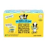 The Bear & The Rat  Best Gut Healthy Dog Ice Cream (Pack of 4), Banana & Peanut Butter, Made in USA, Prebiotics & Digestive Enzymes, Gluten-Free, No Artificial Colors, Flavors or Preservatives