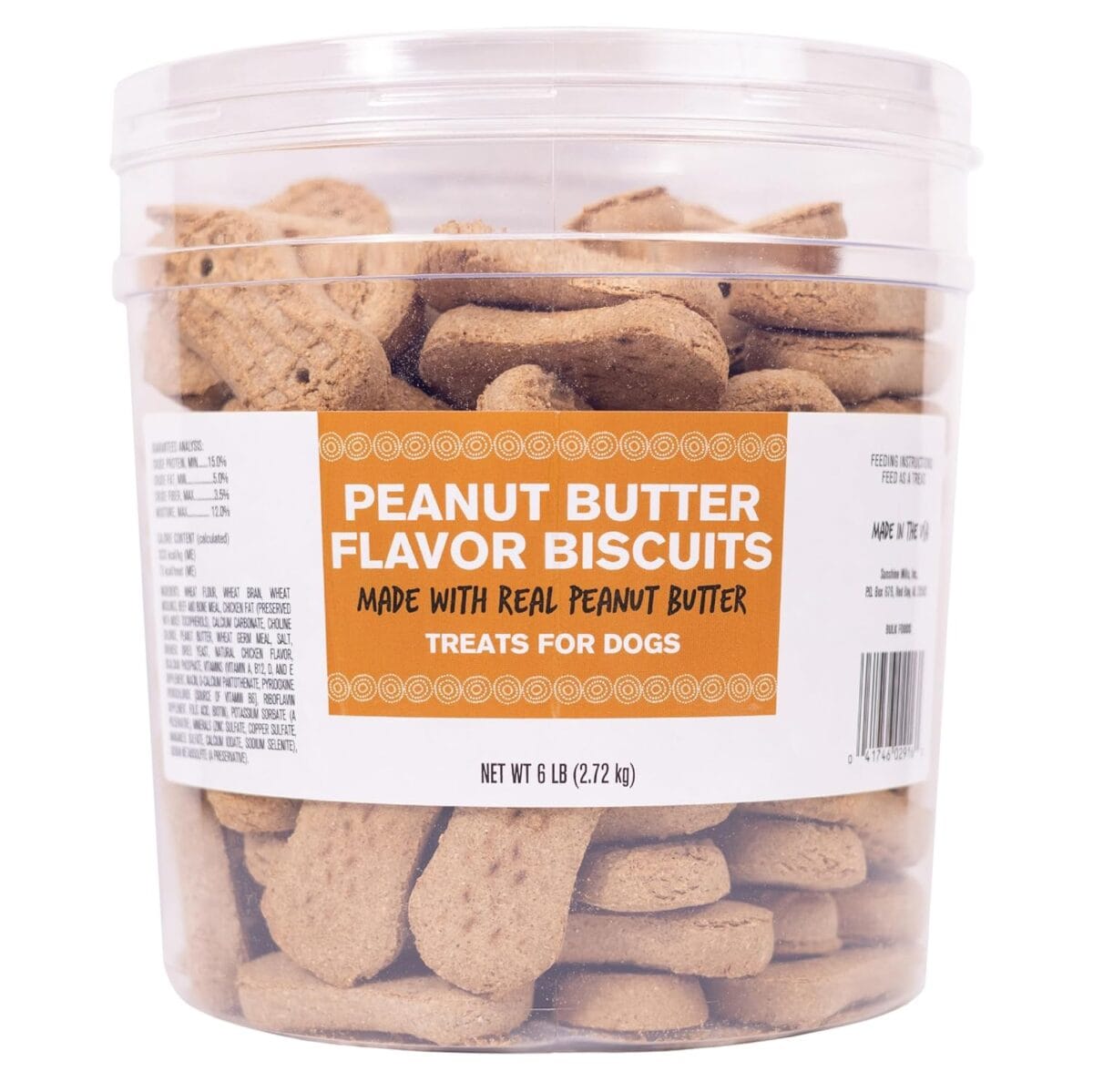 Pet Life Peanut Butter Dog Biscuits, 6 lb. Tub