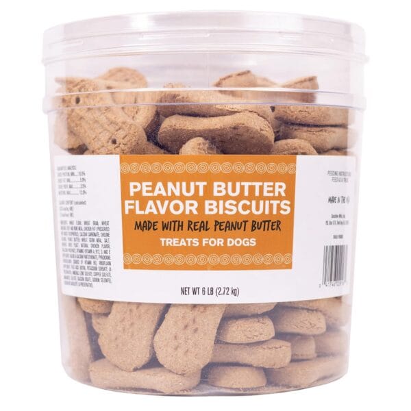 Pet Life Peanut Butter Dog Biscuits, 6 lb. Tub