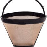 Reusable NO.4 Basket Cone Coffee Filters,8-12 Cup Replacement Coffee Filter for Cuisinart Coffee Makers,Machines and Brewers (1 PC Coffee Filter)
