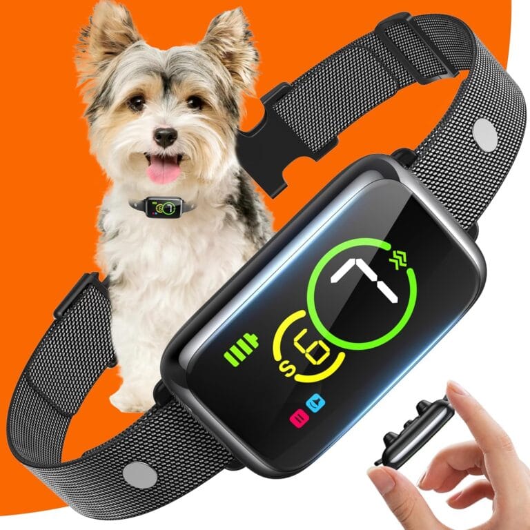 Dog Bark Collar, Smart Bark Collar for Small Dogs 5-15lbs Medium Large Dogs, Effective AI Barking Collar with Adjustable Beep Vibration Modes & 7 Sensitivity, Automatic Anti Barking Device for Dog