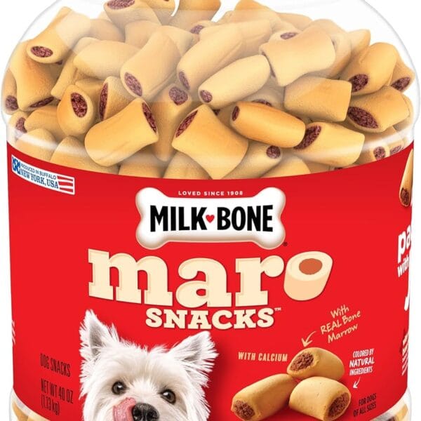 Milk-Bone MaroSnacks Small Dog Treats With Bone Marrow, 40 Ounce Container