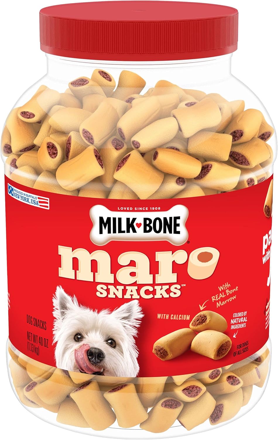 Milk Bone MaroSnacks Small Dog Treats With Bone Marrow, 40 Ounce Container Milk-Bone MaroSnacks Small Dog Treats With Bone Marrow, 40 Ounce Container