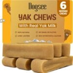 Dogsee Original Yak Cheese Himalayan Dog Chews 1lb (Medium - 6 Bars) | 100% All Natural | Dog Treats Medium Breed | Dog Chews Long Lasting for Aggressive Chewers | High Protein | Dental Sticks