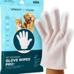 Uproot Clean Dog Cleaning Gloves: 1 Month Supply - Extra-Thick Pet Glove Wipes for Dogs & Cats - Easy Wipe Paws, Eyes, Ears, Butt, & Body - Lick-Safe - Cleaning, Deodorizing & Grooming (6 Pack)