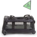 Sherpa on Wheels Indoor Pet Dog Carrier, Black Large for All Breed Sizes