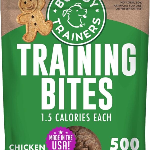 Buddy Biscuits Trainers 10 oz. Bag of Training Bites Soft & Chewy Dog Treats Made with Chicken Flavor