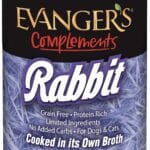 Evanger's Complements Rabbit for Dogs & Cats  12 Count, 12.5 oz Each  Single-Protein Formula Cooked in Broth  Grain & Gluten Free  Wet Dog & Cat Food