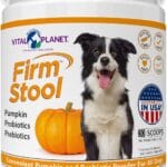 Vital Planet - Firm Stool  Dog Stool Hardener, Eliminates Diarrhea and Gas - Pumpkin, Probiotics and Prebiotics for Healthy Digestion, Fiber for Firmer Stools and Regularity - 111 Grams 30 Servings