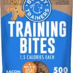 Buddy Biscuits Trainers 10 Oz. Pouch of Training Bites Soft & Chewy Dog Treats Made with Bacon Flavor