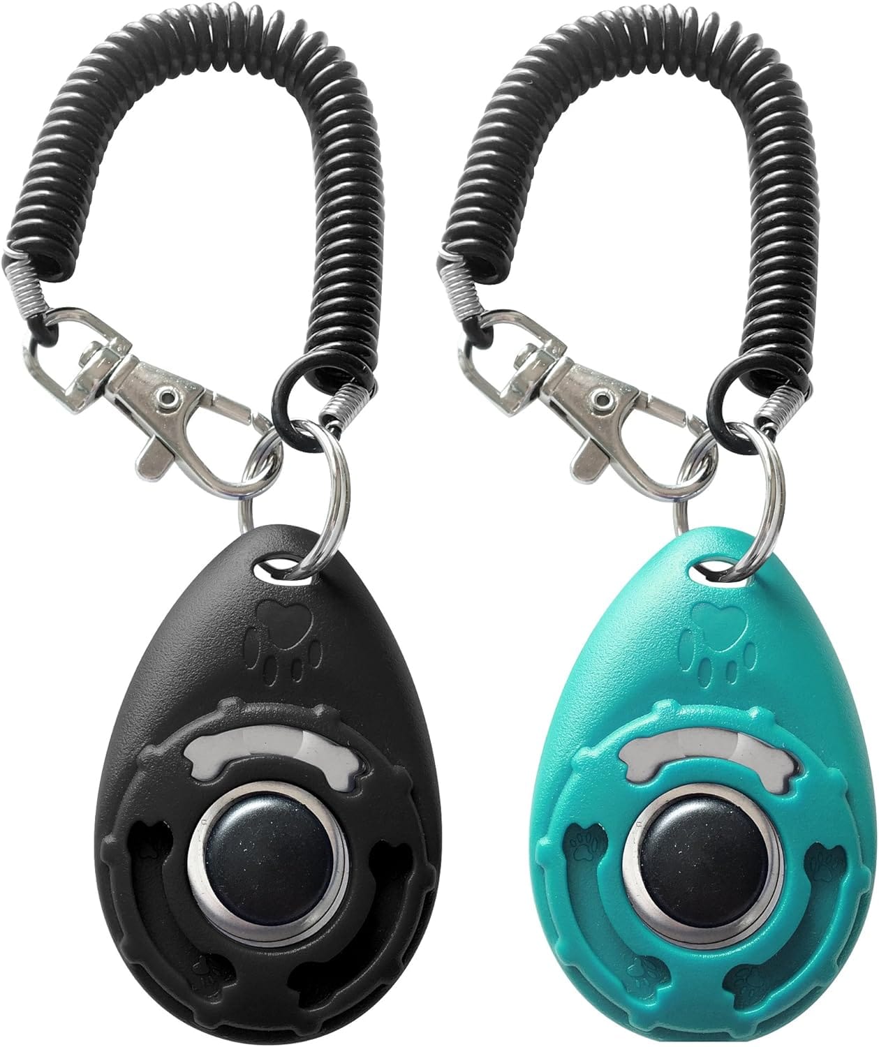 Pet Training Clicker With Wrist Strap Dog Training Clickers (New Black + Blue) Pet Training Clicker with Wrist Strap - Dog Training Clickers (New Black + Blue)