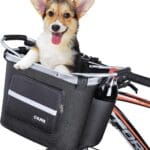 COFIT Detachable Bike Basket, Multi-Purpose Bicycle Handlebar Basket for Pet, Shopping, Commuter, Camping and Outdoor