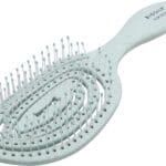 BioSilk for Pets Eco-Friendly Detangling Pin Brush for Dogs in Mint Green | Easy to Hold Ergonomic Handle Dog Brushes, Wet or Dry Dog Hair Brush, Light Blue (FF12806),Gray/Black