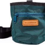 Wilderdog Dog Training Treat Pouch with Magnetic and Zipper Closure, Carabiner Attached, Adjustable Waist Strap - Green