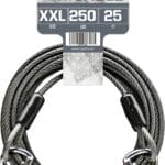 BV Dog Tie Out Cable 25 Feet - Heavy Duty Dog Lead Up to 250 Pounds - Reflective & Rust-Free with Quick Release Swivel Clips & 360 Rotating Clasp - Tangle-Free Dogs Runner for Yard (Grey, Single)