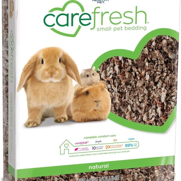 Carefresh 99% Dust-Free Natural Paper Small Pet Bedding with Odor Control, 60 L